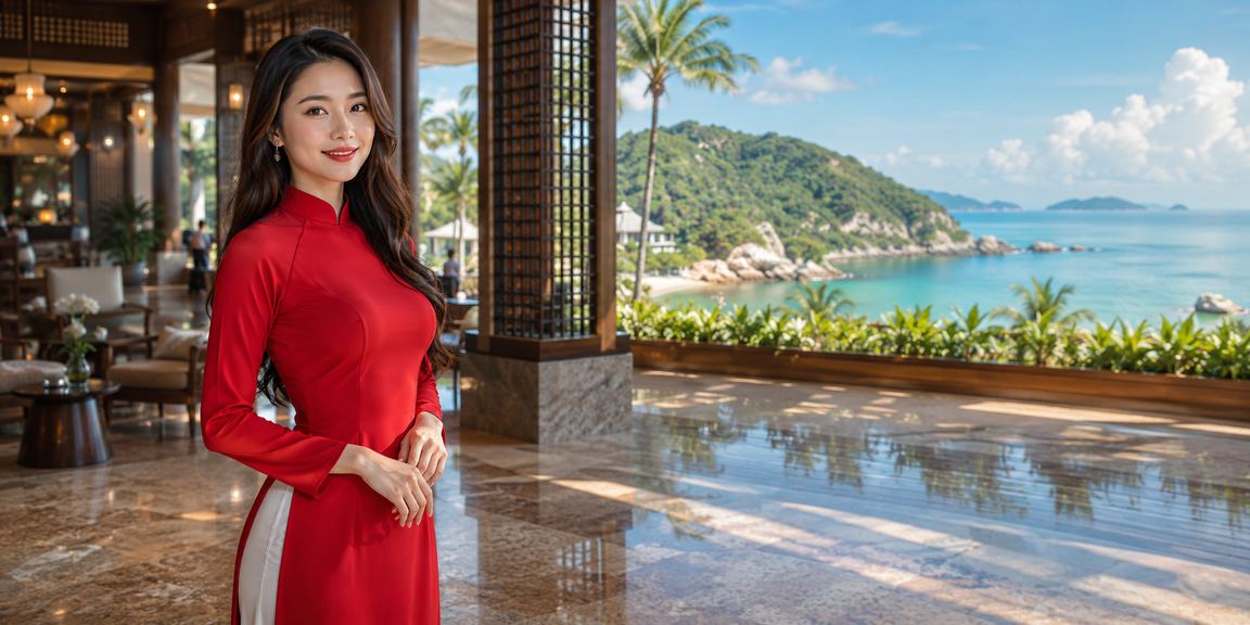 Người phụ nữ mặc áo dài tại Sapa nhận hoàn tiền và bonus khi tham gia trò chơi trực tuyến